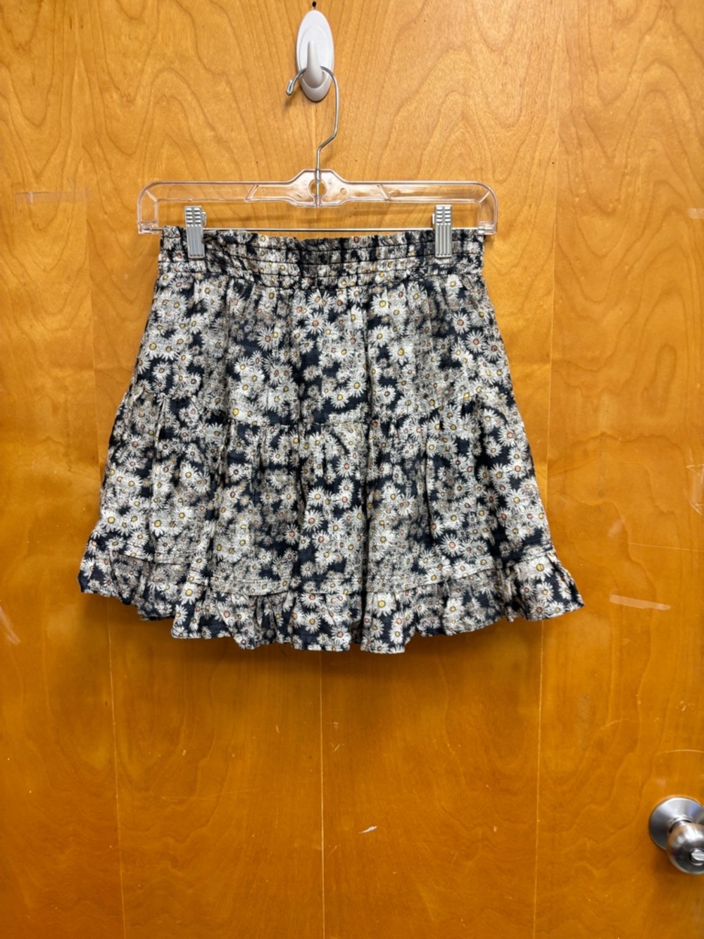 True Craft Navy Daisy Tiered Ruffle Mini Skirt - Picture 3 of 6